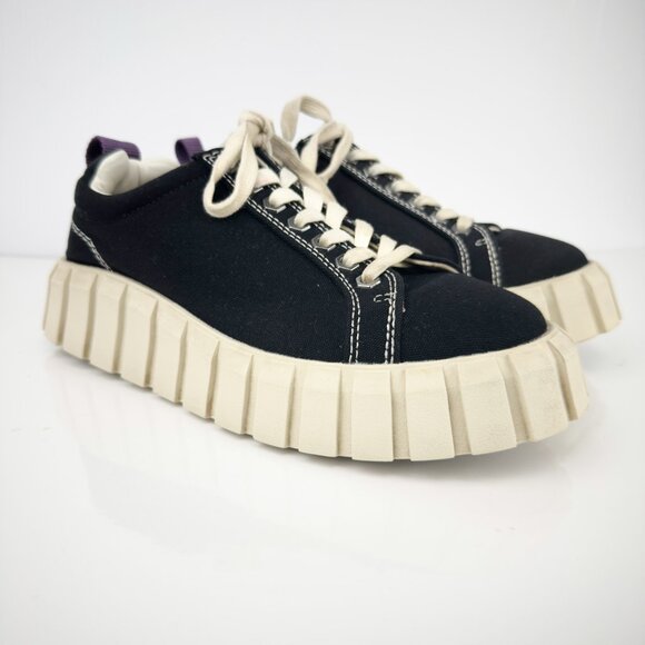 EYTYS Odessa Canvas‎ Low cut Black Sneakers White Luge Soles sz 8.5 - Picture 6 of 16